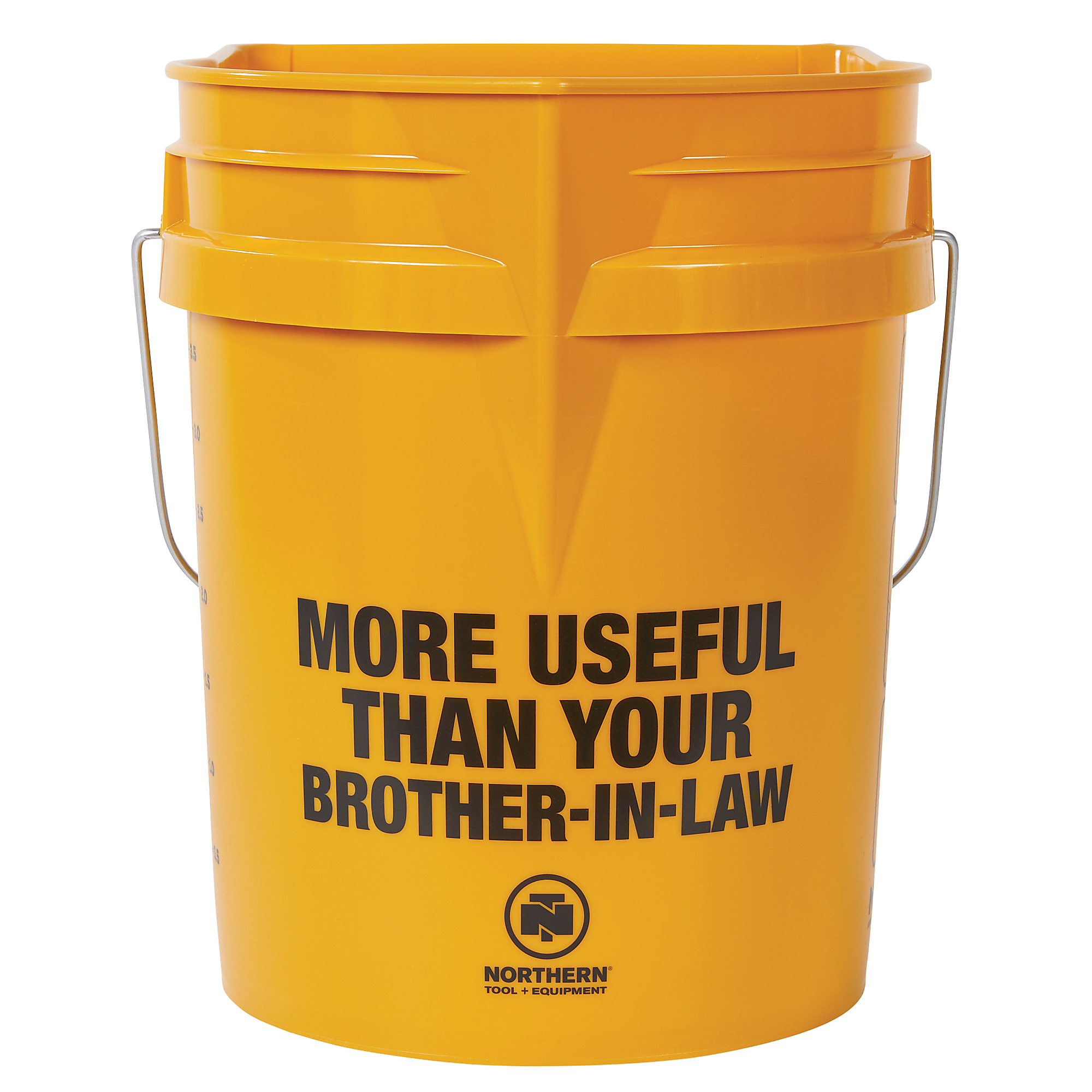 Northern Tool + Equipment MultiPail 5-Gallon Multi-Use Bucket ? Built-In Paint Tray, Dustpan Edge & Pour Spout, Heavy-Duty 90 mil, Measurement Markings, Easy-Release Stackable Design, Made in USA, Model #NTE-MP5GAL
